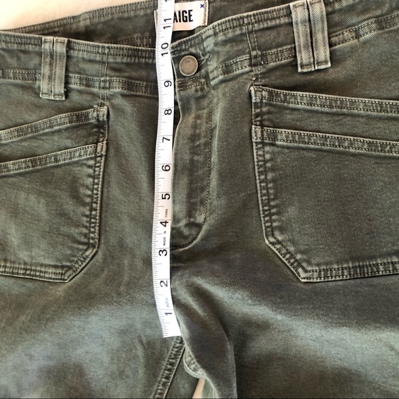 Paige Hoxton Utilitarian Ankle Raw Hem Denim 30 - Picture 10 of 13